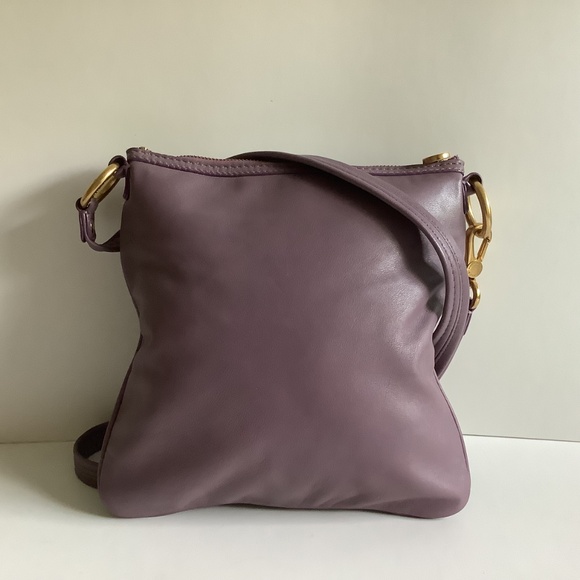 Marc By Marc Jacobs Purple Mauve Leather Totally Turnlock. Crossbody Bag - Picture 2 of 11